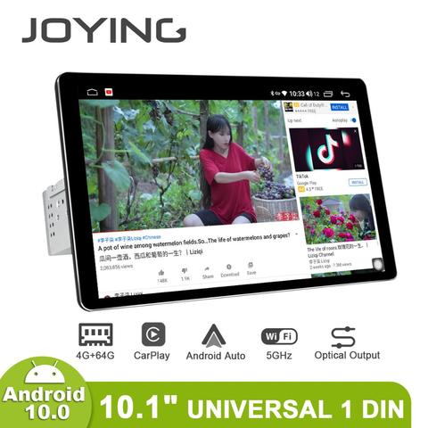 Autoradio multimédia numérique 10 pouces, Android 10, lecteur Central 1 Din, GPS, auto, Cassette, HD 1280*800, écran ultra-fin, sortie optique ► Photo 1/6