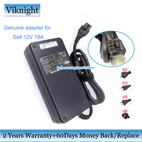 Chargeur adaptateur pour ordinateur portable, véritable D220P-01 DA2 12V 18a pour DELL GX620 ADP-220AB B MK394 D3860 GX755 A269 Y2515 ► Photo 1/4