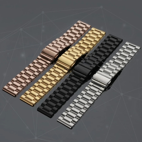 Bracelet en acier inoxydable en métal pour Xiaomi Huami Amazfit Bip S/Bip U Bracelet de montre pour Bracelet Amazfit GTS/GTR ► Photo 1/6