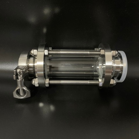 Dioptrie de verre de vue de flux sanitaire, trèfle à trois pinces de 2 pouces adapté à un tuyau de 50.5mm OD SUS 304 raccord en acier inoxydable, produit de journal intime ► Photo 1/4