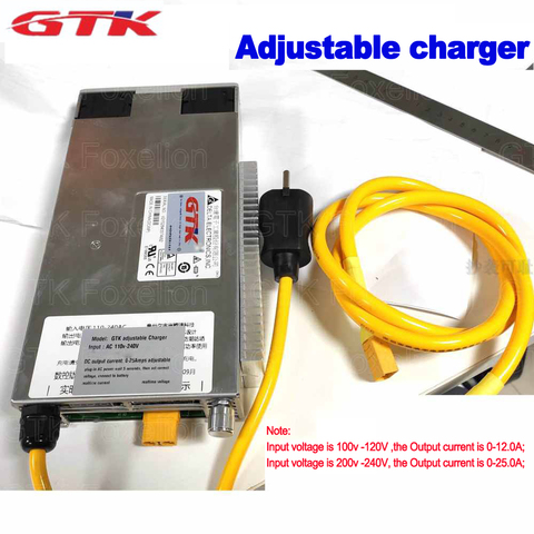 GTK – chargeur de batterie au Lithium Lifepo4, réglable 0-120v, puissance 3000W, 0-25a, 25 ampères, LI-ION ► Photo 1/4