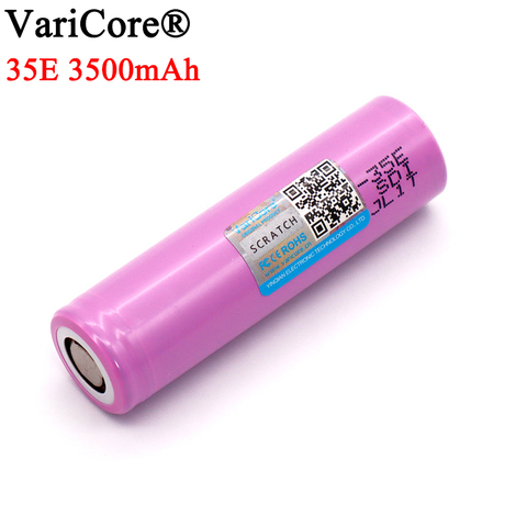 1-10 pièces VariCore puissance d'origine 18650 35E 3500mAh 3.7v 25A haute Rechargeable adapté aux outils électriques batterie au lithium ► Photo 1/6