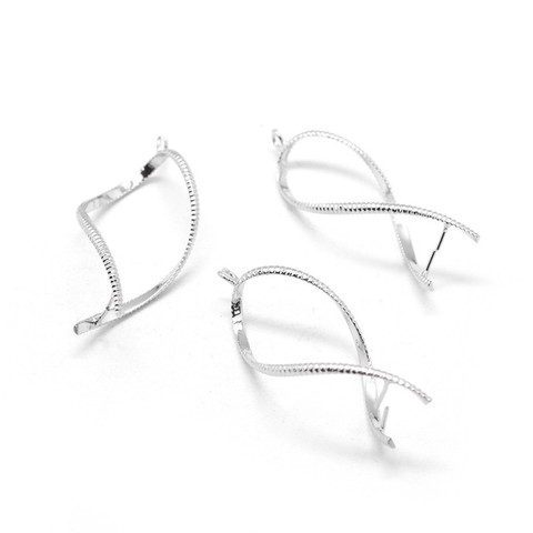 20 pièces En Laiton Pincée Bails Pic À Glace et Pincée Bails pour Bracelet Pendentif Collier Fabrication De Bijoux Accessoires de Connecteur F70 ► Photo 1/4