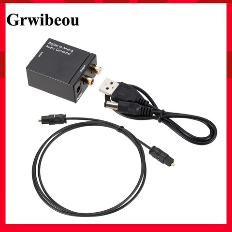 Grwibeou – convertisseur Audio DAC numérique vers analogique USB, Fiber optique Toslink Coaxial vers RCA R/L, décodeur Audio SPDIF, amplificateur ATV ► Photo 1/6