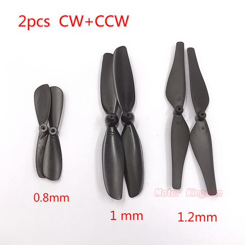 2 pièces CW + CCW Drone aéronef sans pilote (UAV) hélice ajustement 0.8mm 1mm 1.2mm arbre pour 612 615 716 720 816 8520 1020 haut sans noyau moteur à courant continu ► Photo 1/2