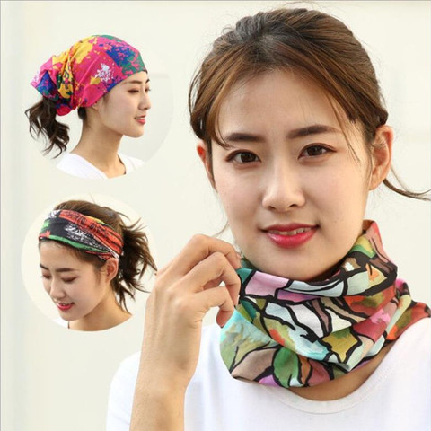 Foulard Turban magique pour hommes et femmes, bandana de sport en plein air, cyclisme, randonnée, guêtre de cou ► Photo 1/6