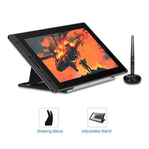 HUION Kamvas Pro 16 15.6 pouces 266PPS tablette graphique dessin tablette moniteur numérique 8192 niveaux de pression avec touches de raccourci ► Photo 1/6