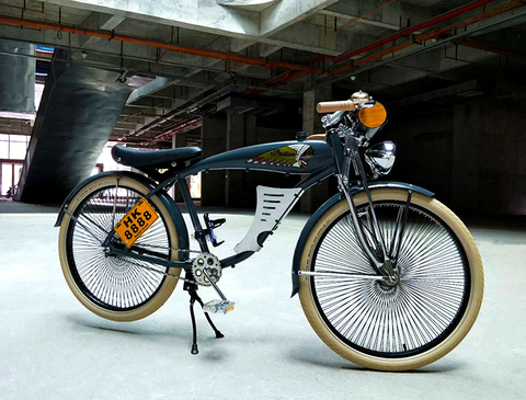 Vélo de plage Vintage de 26 pouces, 140 pièces, roues à rayons rétro, accessoires de bicyclette ► Photo 1/1