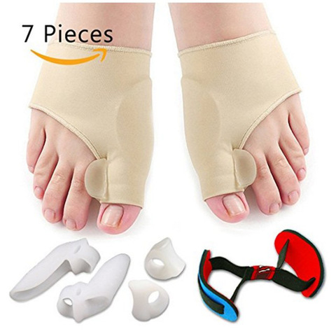 Bunion correcteur Gel tampon civière Nylon Hallux Valgus protecteur garde orteil séparateur orthopédique lisseur pied soin outil ► Photo 1/6