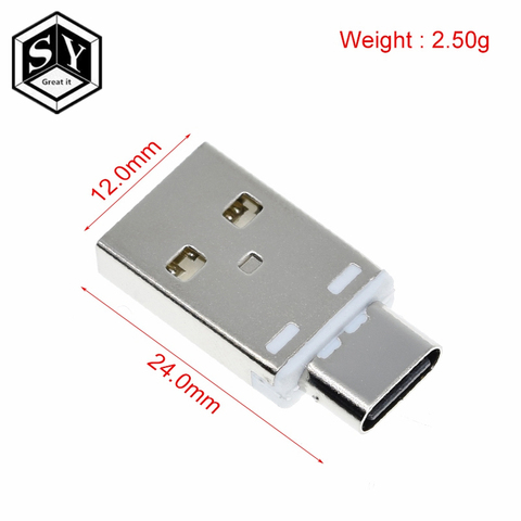 Mini convertisseur 5A USB mâle vers TYPE-C femelle, connecteur USB 3.1, compatible QC4.0 QC3.0 PD, chargeur de téléphone portable ► Photo 1/6