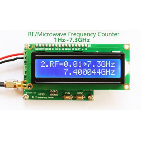 Compteur de fréquence pour micro-ondes 1Hz-7.3GHz, Radio RF, 500KHz, Module d'accumulateur d'impulsions ► Photo 1/2