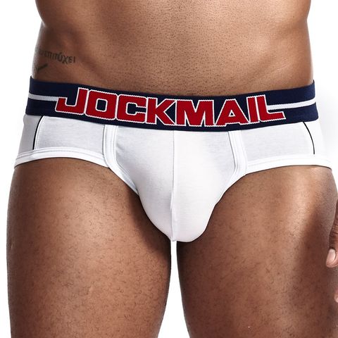 JOCKMAIL Sexy hommes sous-vêtements slips Cuecas Calzoncillos Slip sous-vêtements gai U convexe poche respirant coton homme culottes Shorts ► Photo 1/6