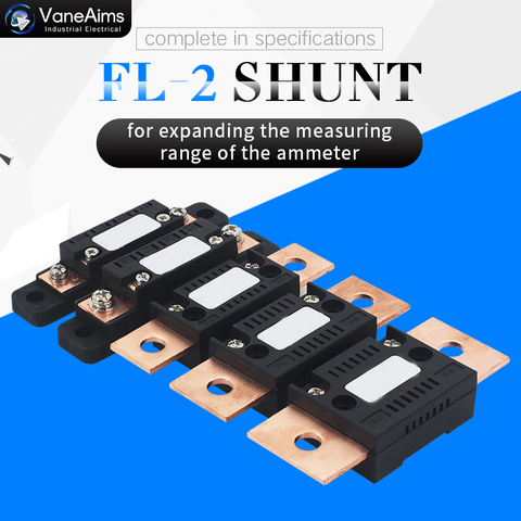 FL-2C 10A20A15A30A50A75A100A 75mV compteur de tension numérique ampèremètre analogique cc résistance de Shunt fabricant avec Base ► Photo 1/5