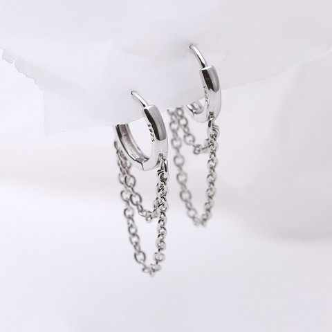 Boucles d'oreilles en argent Sterling 925 pour femmes, bijoux en forme de feuille volante, Double couche, Style populaire, à la mode, nouveau ► Photo 1/6