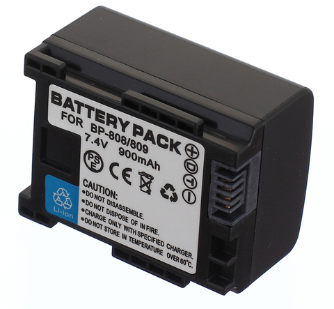 Batterie pour caméscope vidéo numérique Canon LEGRIA FS20, FS21, FS22, FS36, FS37, FS46, FS200, FS305,FS306,FS307, FS405, FS406 ► Photo 1/4