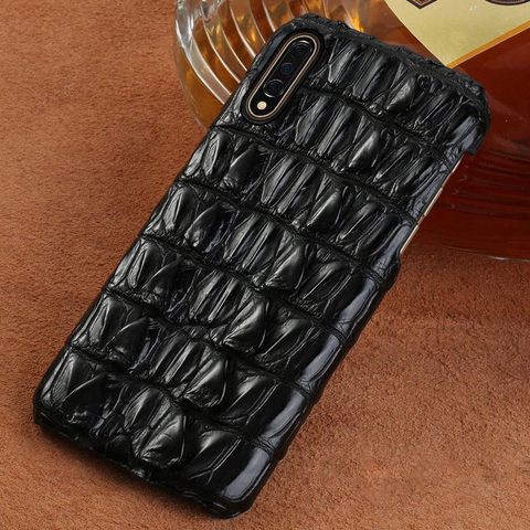 100% étui en cuir de crocodile de luxe pour Xiomi Mi 11 9 9T 10T Pro 8 A3 Note 10 Lite housse pour Redmi Note 9 Pro 9s Note 8 pro 8T 7 Xiaomi 10T Lite 9t pro 9se Poco F2 Pro F1 redmi 9 8 note 7 pro Note 5 pro ► Photo 1/6