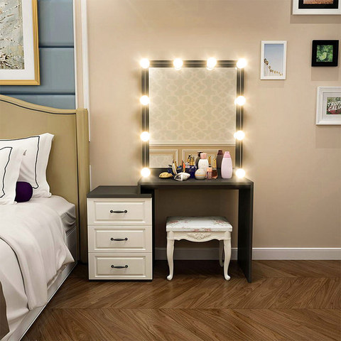 Applique murale Hollywood Led miroir de maquillage à LED, 5V, lumière à intensité réglable, commande tactile, luminaire mural pour miroir de Table de toilette, à monter soi-même ► Photo 1/6