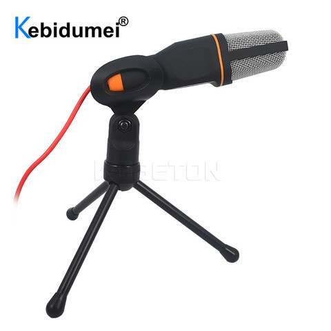 SF666 Microphone portable son Studio Microphone Microphone karaoké pour ordinateur Chat PC portable portable Skype MSN cadeaux ► Photo 1/6