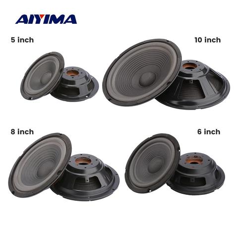 AIYIMA 2 pièces Woofer haut-parleur passif diaphragme radiateur 5 6 8 10 pouces Vibration Membrane bricolage haut-parleur réparation pièce accessoires ► Photo 1/6