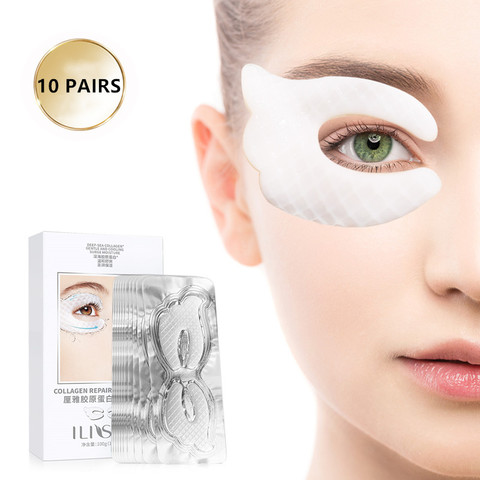 Masque pour les yeux au collagène, patchs oculaires hydratants, autocollants Anti-âge, coussinets pour les yeux lisses, Anti-rides, soins pour la peau ► Photo 1/6