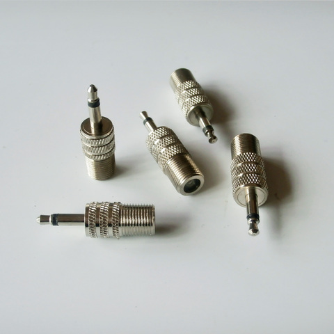 Adaptateur Audio Coaxial Mono-droit, fiche femelle vers fiche mâle de 3.5mm, 1/8 pouces, convertisseur Coaxial ► Photo 1/6