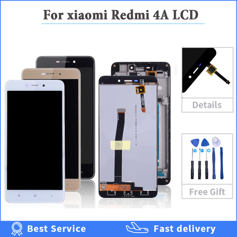 Affichage Original pour Xiaomi Redmi 4A LCD affichage écran tactile numériseur assemblée avec remplacement de cadre 5.0 pouces IPS LCD + outils ► Photo 1/6