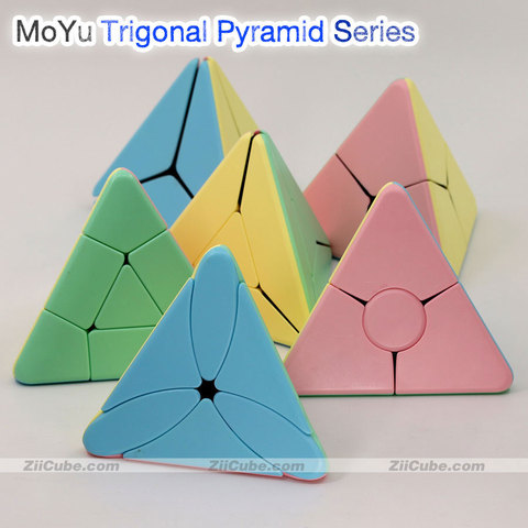 Moyu tour magique Trigonal magique pyramide Cube série perle coin torsion moulin à vent Boomerang Triangle feuille d'érable torsion sagesse jouets ► Photo 1/6