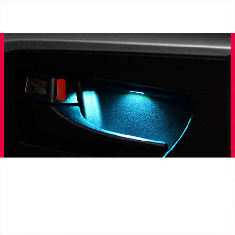 Lsrtw2017 led voiture intérieur porte lumière d'atmosphère pour toyota rav4 2013 2014 2015 2016 2017 2022 ► Photo 1/4