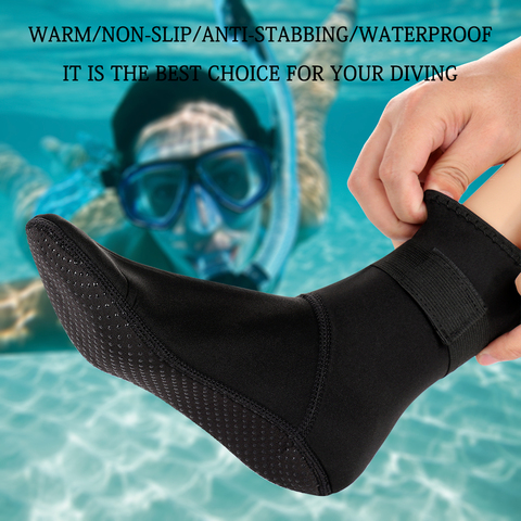 3mm néoprène chaussettes de plongée nager bottes d'eau anti-dérapant plage bottes combinaison chaussures réchauffement plongée en apnée plongée surf chaussettes pour adultes ► Photo 1/6