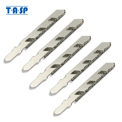 TASP 5 pièces 3 ''76mm lames de scie sauteuse diamant enduit lame de scie sauteuse grain 50 t-tige pour la coupe de carreaux de granit outils électriques accessoires ► Photo 1/6