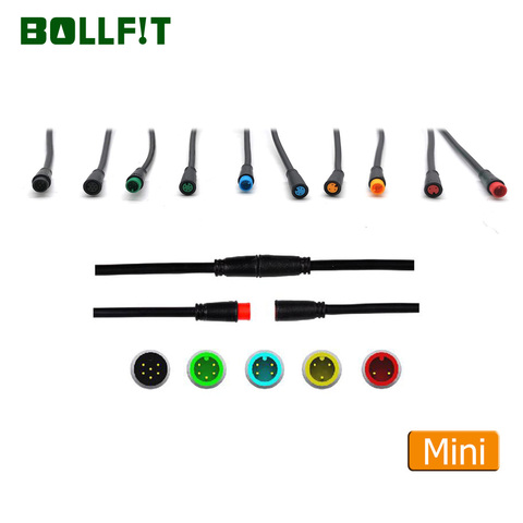 Bollfit-câble d'extension pour vélo électrique, connecteur étanche, Mini câble 2 3 4 5 6 broches, affichage de frein léger Ebike ► Photo 1/6