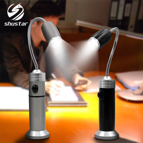 Lampe de travail étanche, pliable à lampe de poche LED, super brillante, avec zoom et rotation, 3 modes d'éclairage, avec aimant arrière ► Photo 1/6