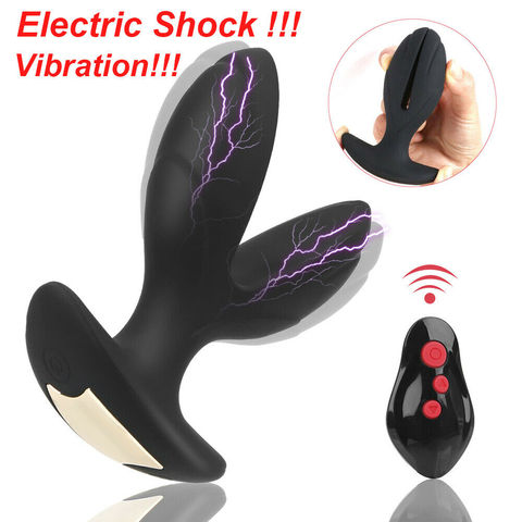 Masseur vibrant de Prostate pour hommes, 8 vitesses, point G, Plug Anal, vibrateur extensible, jouets sexuels pour adultes, choc électrique ► Photo 1/6