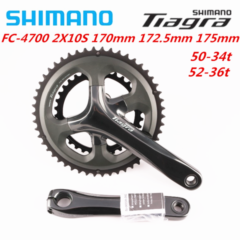 Shimano Tiagra 4700 10 Vitesse 170mm/172.5mm/175mm 50-34 t 52-36 t Pédalier de Vélo De Route Vélo Manivelle avec RS500 Pédalier ► Photo 1/6