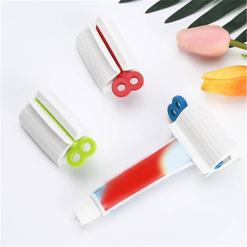 Distributeur de dentifrice Tube presse-agrumes porte-brosse à dents anti-poussière support de rangement mural accessoires de salle de bain ► Photo 1/5