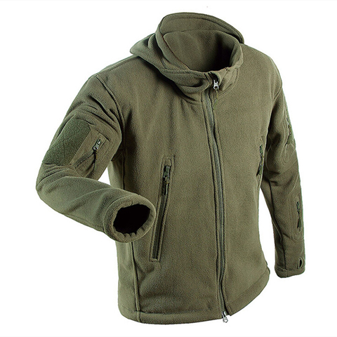 Printemps militaire tactique en plein air polaire coquille souple hommes armée Combat vêtements de Sport thermique Camping chasse randonnée sweat à capuche Sport veste ► Photo 1/6