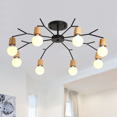 Plafonnier Led en forme d'araignée au design nordique moderne, Luminaire décoratif d'intérieur, idéal pour une chambre à coucher, un salon ou une cuisine ► Photo 1/6