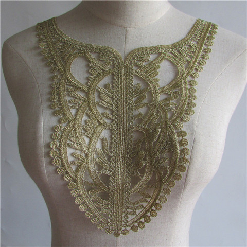 Collier en dentelle brodée de haute qualité | Pour lacets de couture, matériaux artisanaux, robe d'application en dentelle, accessoires de broderie ► Photo 1/5