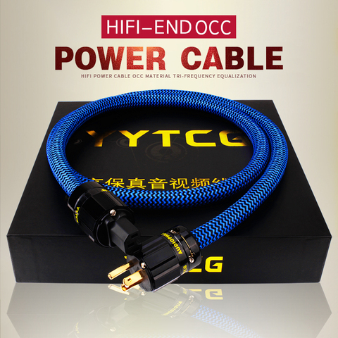 YYTCG – câble d'alimentation Hifi en cuivre pur, cordon d'alimentation Standard américain de haute qualité pour amplificateur DVD multimédia 1M 2M 3M ► Photo 1/6