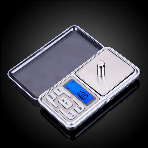 Balance de poche numérique cuisine Portable LCD électronique bijoux or diamant herbe Balance poids Balance 500g x 0.01g 0.1g ► Photo 1/6