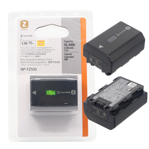 2 pièces NP-FZ100 NPFZ100 Batterie pour Appareil Photo Sony A9 II/A7R IV/A7R III/A7 III/ILCE-9 ILCE9 ILCE-7RM3 ILCE-7M3 A6600 comme BC-QZ1 ► Photo 1/6