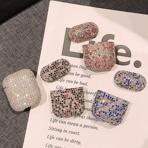 Luxe écouteur housses pour Apple AirPods Pro 2 1 mignon étui pour AirPod Air Pods Pro 2 3 Bling diamant coque rigide housse de protection ► Photo 1/6