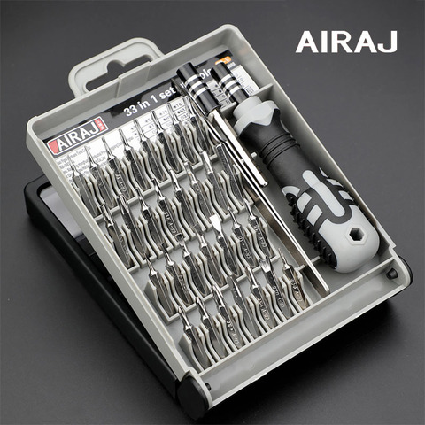 AIRAJ – jeu de tournevis magnétiques de précision, ensemble de tournevis de précision, poignée hexagonale Torx, Kit de tournevis pour réparation de téléphone portable ► Photo 1/6