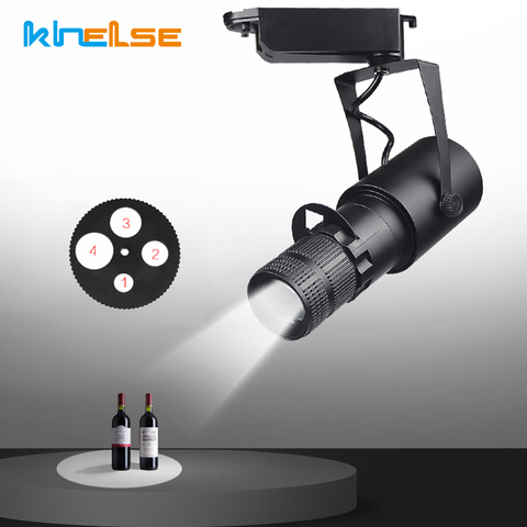 Projecteur de piste LED à mise au point réglable, Zoom 3W/7W/10W/15W/20W, éclairage d'arrière-plan pour KTV, Bar, Restaurant, café ► Photo 1/6