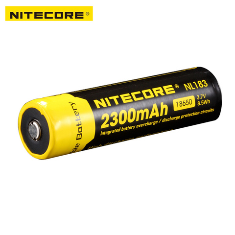 Livraison gratuite 1 pièce Nitecore 18650 NL183 2300mAH 3.7v protégé PCB Li-ion Lithium batterie Rechargeable ► Photo 1/6