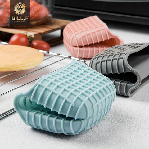 Outils spéciaux de cuisson au four à micro-ondes pour four résistant aux hautes températures et anti-brûlure de gants isolés en silicone ► Photo 1/6