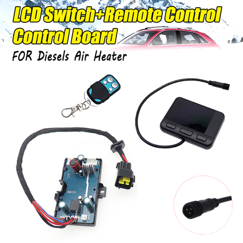 12V 24V Diesels réchauffeur d'air LCD moniteur interrupteur et télécommande et carte mère de contrôle pour le Kit de contrôleur de chauffage de stationnement de voiture ► Photo 1/6