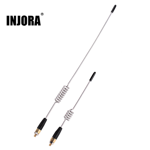 INJORA – antenne en métal pour voiture, 1 pièce, 12cm/23cm pour 1:10 RC chenille axiale SCX10 90046 Traxxas TRX4 Tamiya CC01 ► Photo 1/6