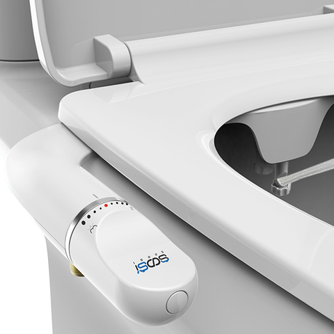 Fixation de Bidet Ultra mince Non électrique siège de toilette ABS matériel sortie en laiton SS5650 blanc ► Photo 1/6
