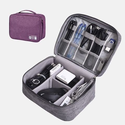 Câble de voyage sac Portable numérique USB Gadget organisateur chargeur fils cosmétique pochette de rangement à fermeture à glissière kit étui accessoires fournitures ► Photo 1/6